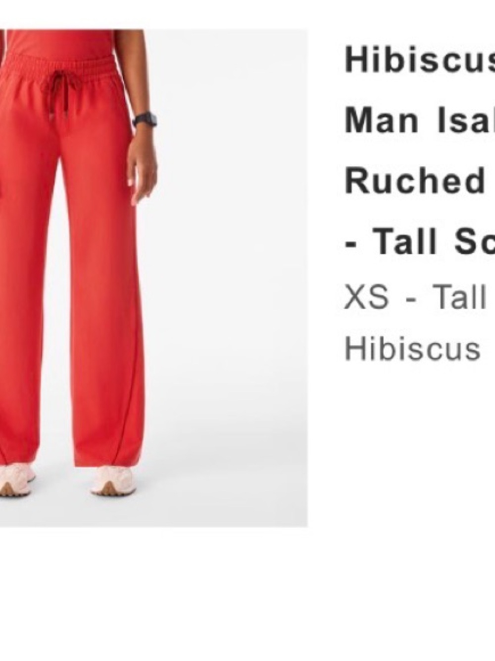 Figs Spider-Man, Red Women’s Wide-Leg Drawstring Pants
